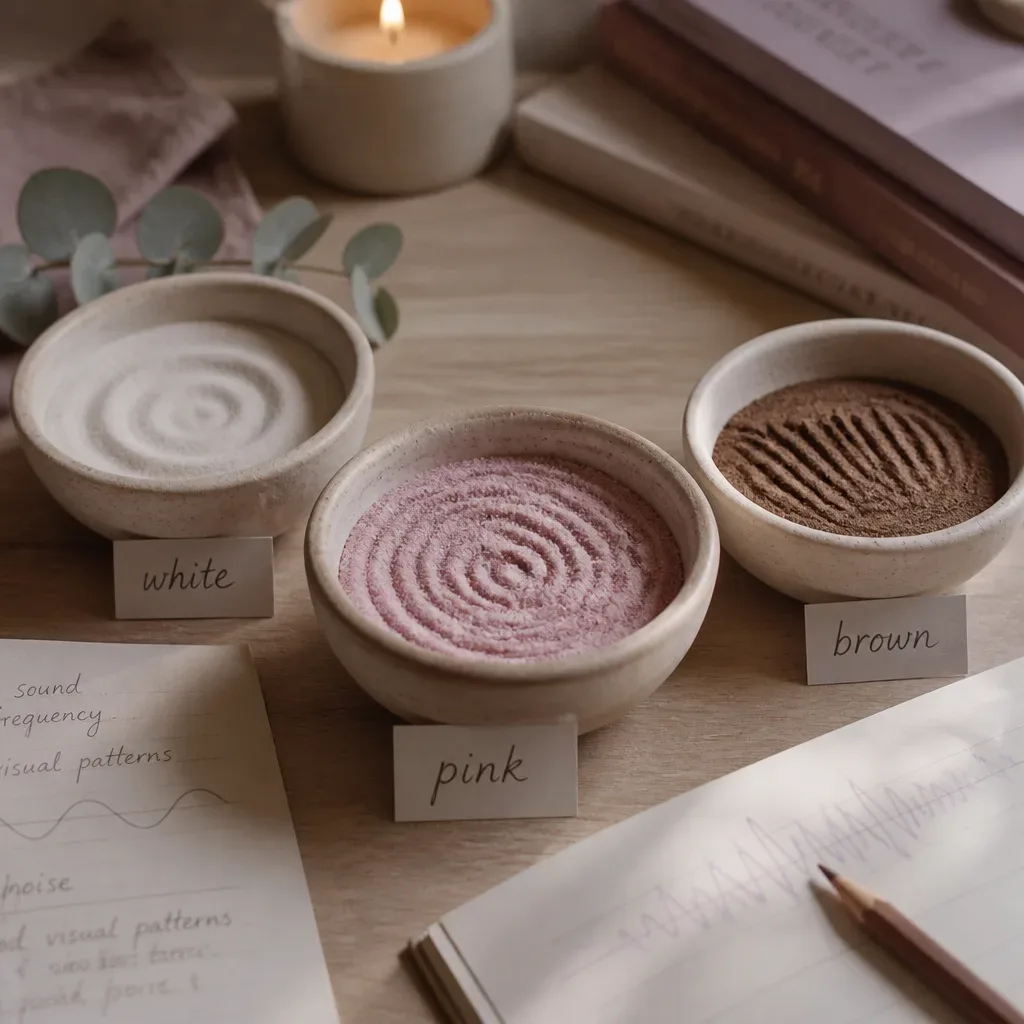 Three ceramic bowls showing different noise textures